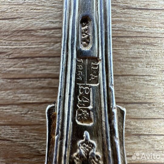 Столовые ложки. Серебро 84 пробы. Сазиков