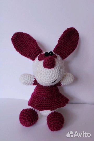 Вязаная игрушка,собака