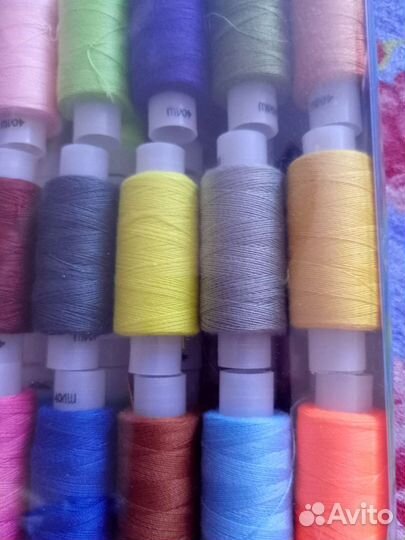 Нитки швейные, ассорти, номер 40