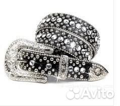 Ремень со стразами y2k