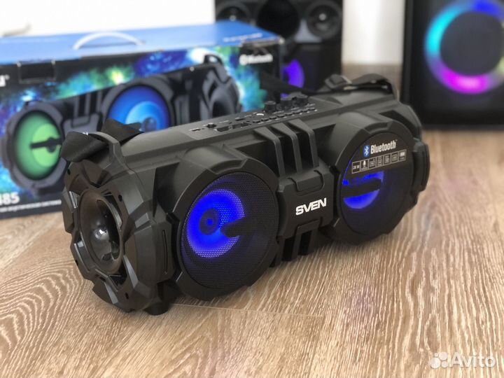 Мощная колонка магнитола Sven ps-485, 28 watt