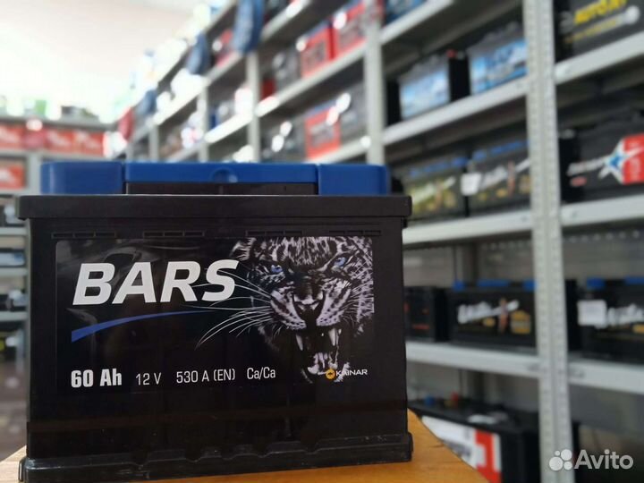 Bars 60ah п.п новый с гарантией