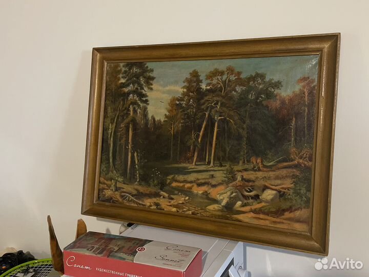 Репродукция Шишкина (холст,масло)