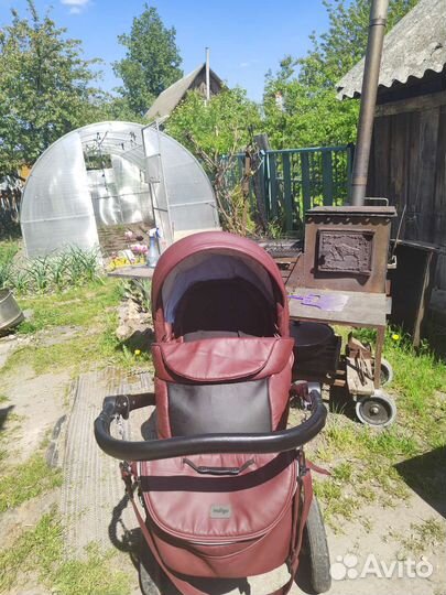 Коляска 2 в 1 эко кожа