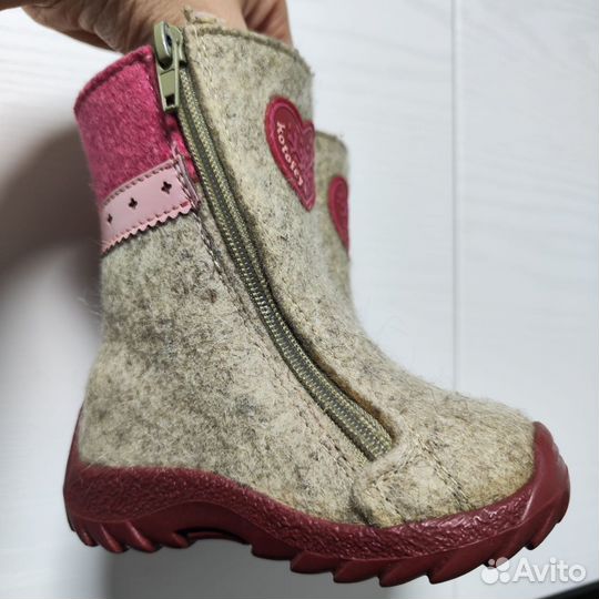 Валенки котофей для девочки 22р