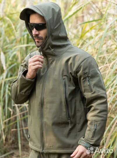 Куртка тактическая Soft shell олива