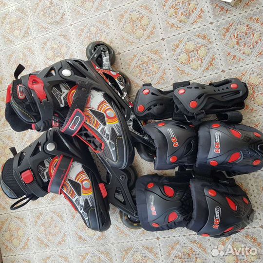 Роликовые коньки детские раздвижные