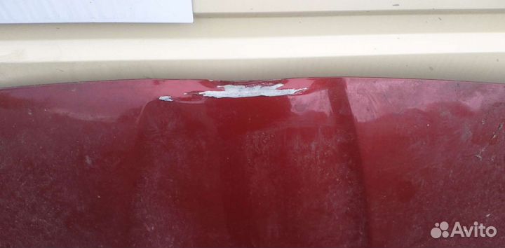 Капот от solaris оригинал чут вмятина есть