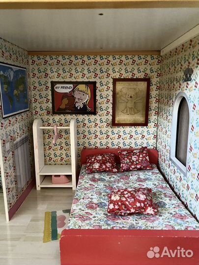 Кукольный домик с мебелью imaginarium