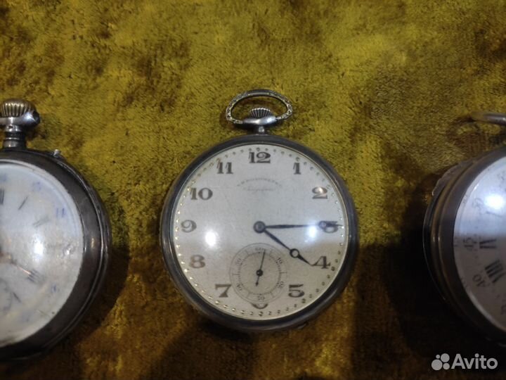 Часы карманные серебро