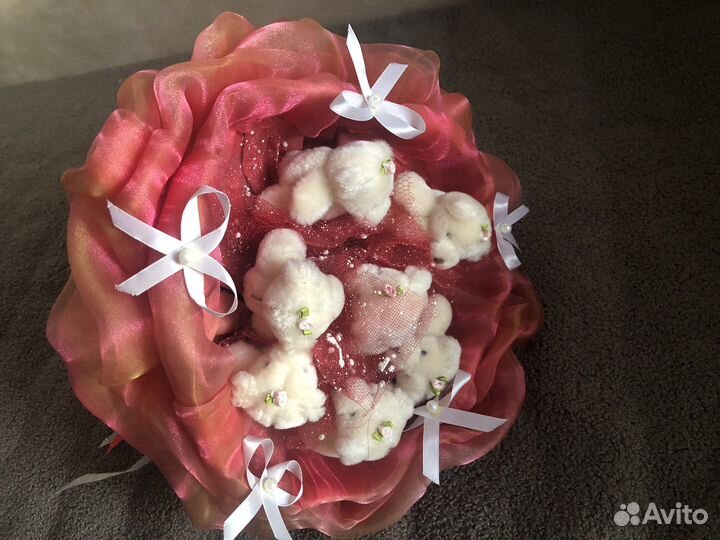 Букет с мишками