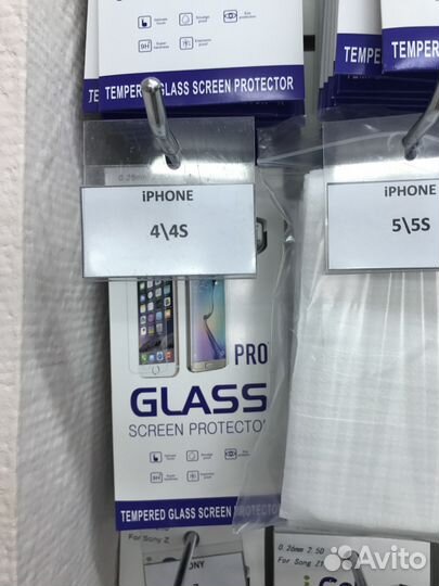 Защитные плёнки, стёкла на apple 4/4s/5/5s/6/6+ /7