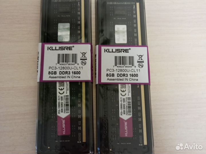 Оперативная память ddr3 8 gb 1600 новая