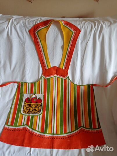 Льняной ком-т для кухни: фартук, полотенце, салф