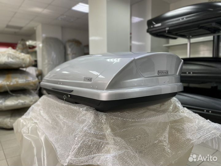 Автобокс Voyage 440л 175см цвет Серебро металлик