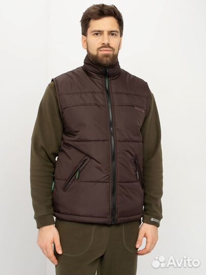 Жилет демисезонный Беркут цвет Коричневый ткань Дю