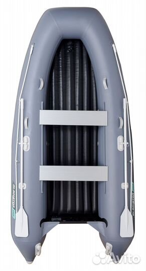 Лодка пвх Gladiator E350 PRO, цвет темно-серый