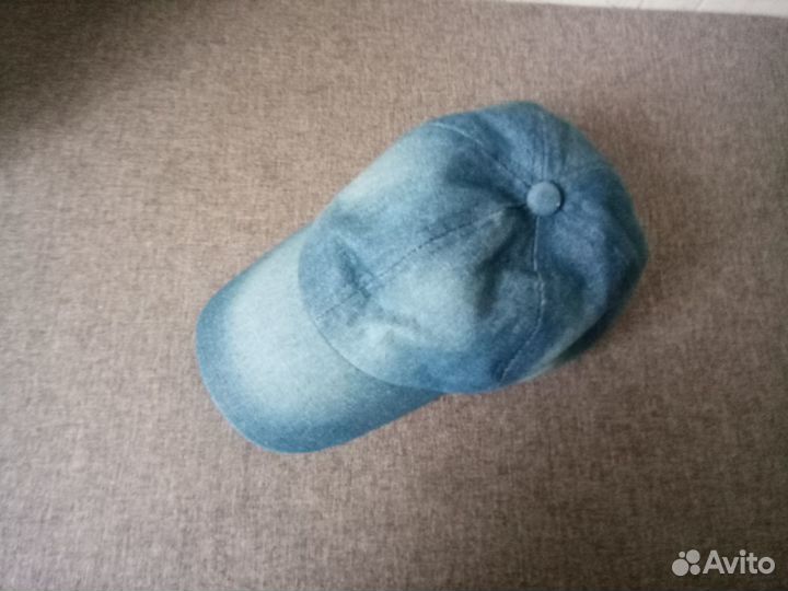 Бейсболка джинсовая для мальчика девочки 7-9 лет