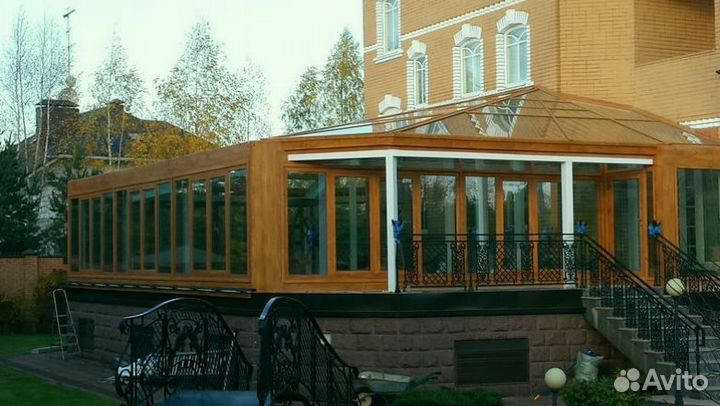 Остекление пластиком веранды террасы