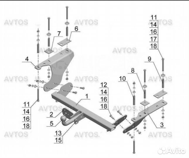 Фаркоп на forester sh 5