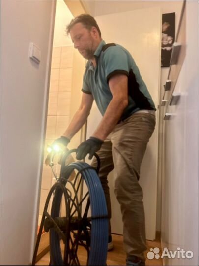 Прочистка труб, устранение засоров 24/7