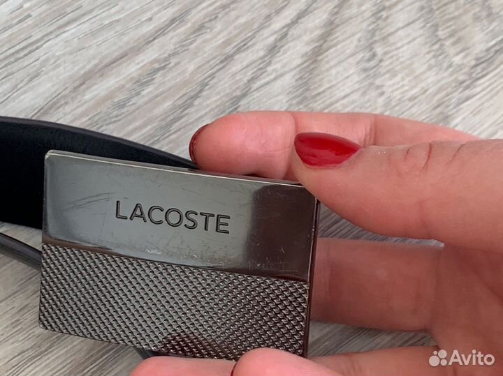 Ремень женский кожаный lacoste
