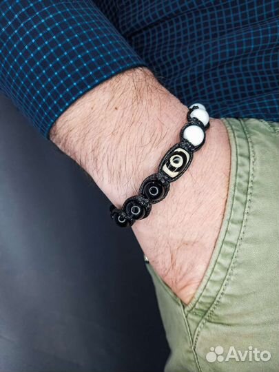 Мужской браслет Magic Node из натурального Агата