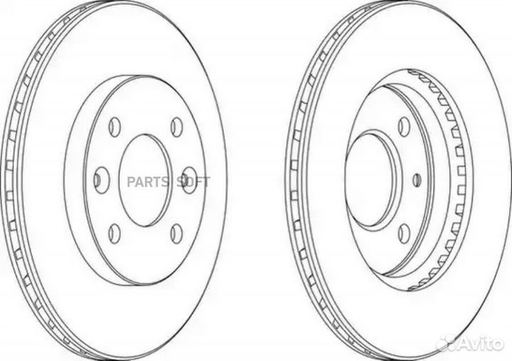 Ferodo DDF158 Диск тормозной передний