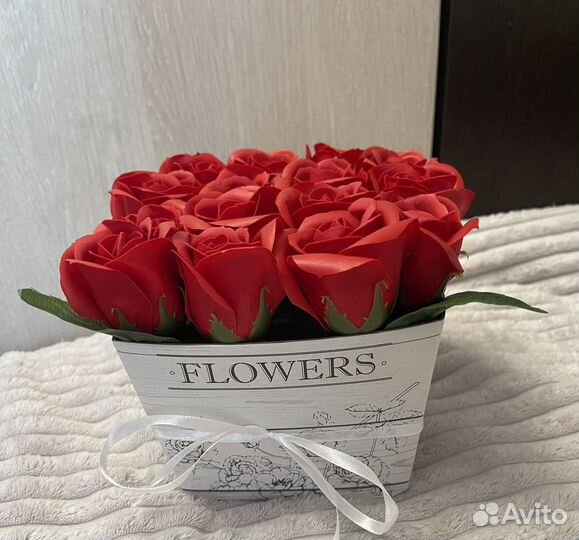 Букет из мыльных роз