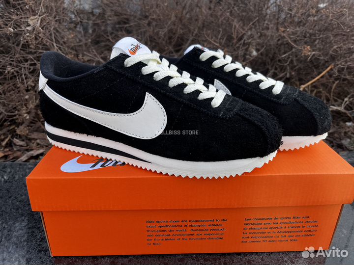 Кеды Nike Classic Cortez черные женские