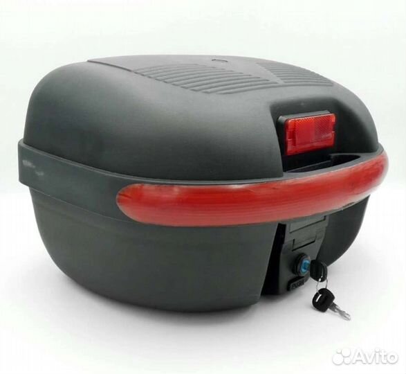 Багажник кофр пластиковый для мотоцикла мопеда