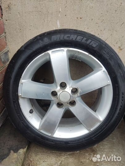 Литые диски r17 5x114 3 с резиной бу