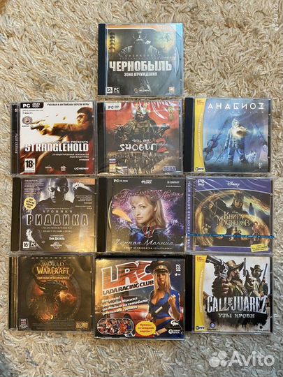 Игровые диски на пк.Цена за все диски