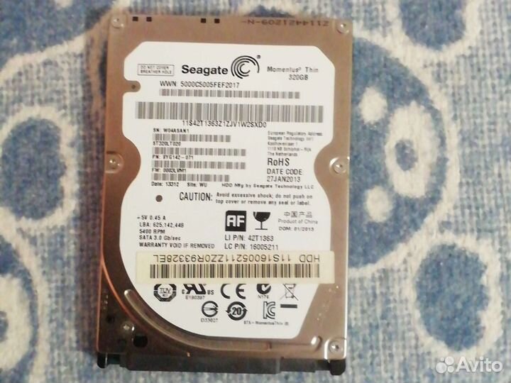Жесткий диск для ноутбука Seagate 320гб
