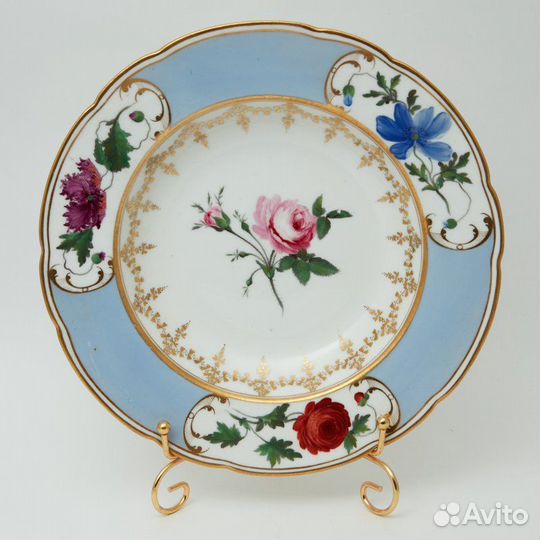 Старинная тарелка ручной работы, Chemberlain