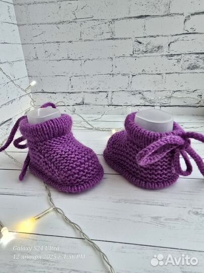 Пинетки для малышей теплые