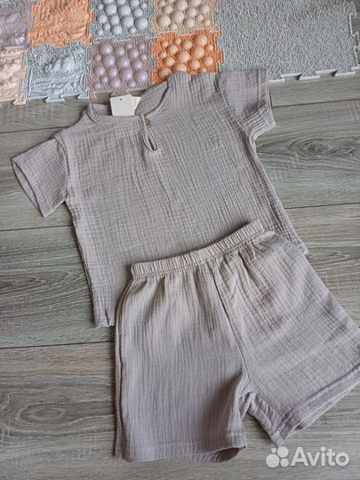 Муслиновый костюм мальчик девочка