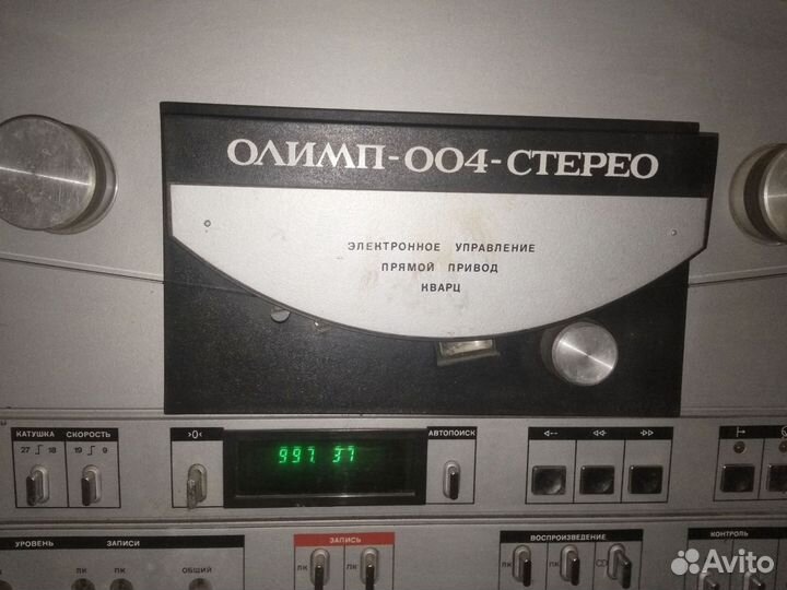 Катушечный магнитофон олимп 004