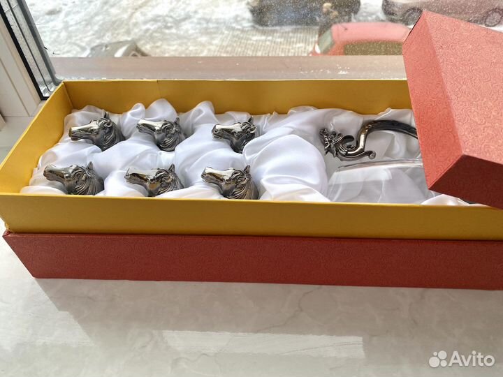 Набор из 6 стопок перевертышей и графин