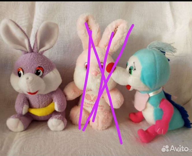 Мягкие игрушки, котенок, пони, ослик,бегемот и др