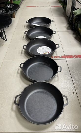 Сковорода жаровня чугун