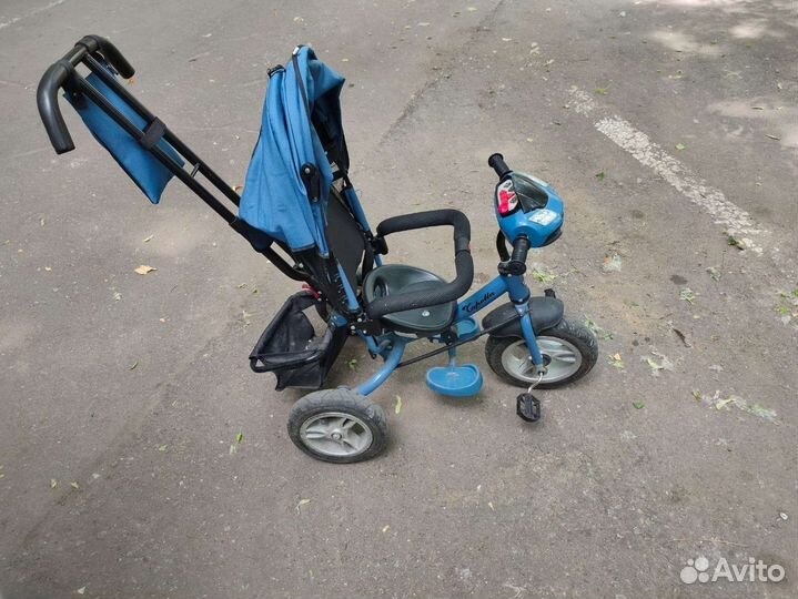 Детский велосипед с родительской ручкой