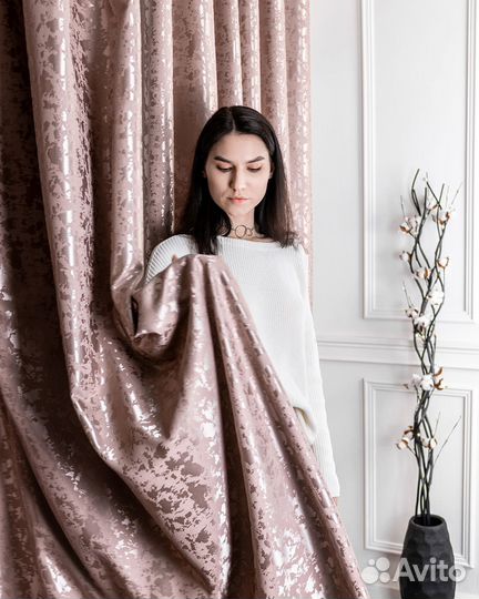 Шторы Версаль Розовый шторы занавески