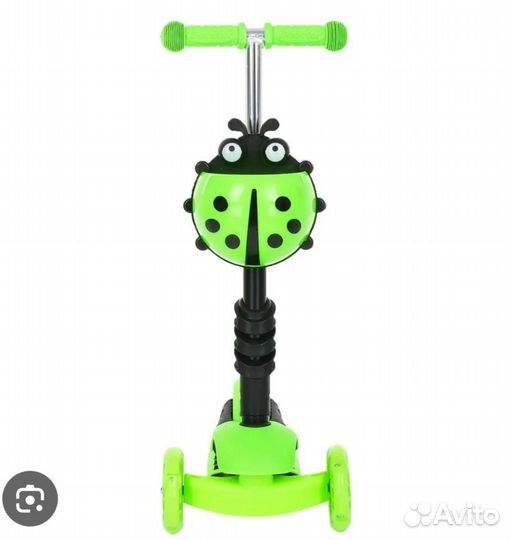 Самокат детский трехколесный с сиденьем