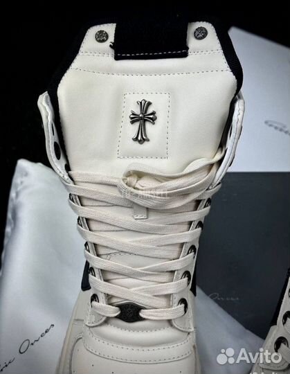 Кеды Rick Owens Geobasket Chrome Hearts