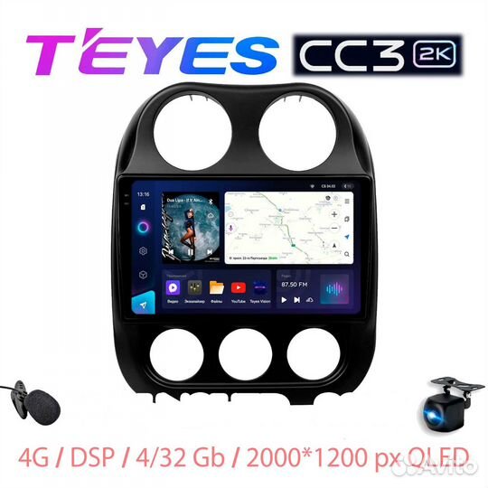 Teyes сс3 2K Jeep Джип Compass 1