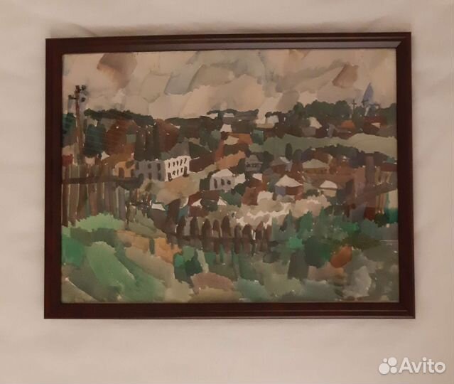 Картина акварель пейзаж