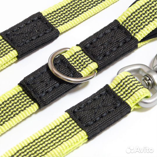 Прорезиненный поводок для средних и крупных собак