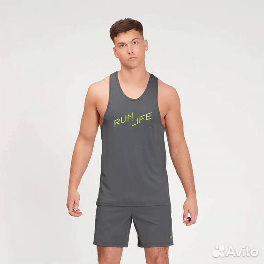 Майка Myprotein Graphic Running - Carbon