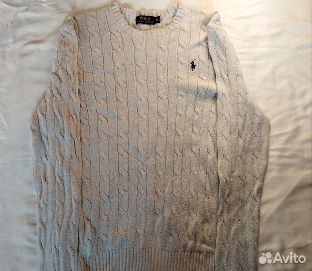 Белый пуловер Ralph Lauren
